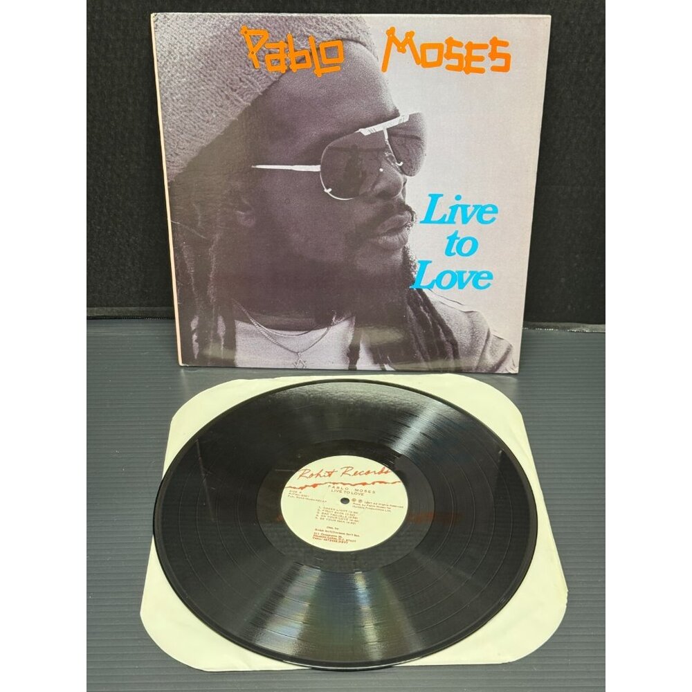 PABLO MOSES LIVE‎ TO LOVE ROHIT RECORDS RIFW-L-9301 USA 1987 Vinyl Record LP
